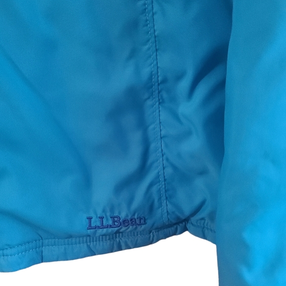 NWOT L.L.Bean Women's Blue/Teal 2-In-One Reversible Quilted Puffer Jacket Size S - Picture 9 of 15